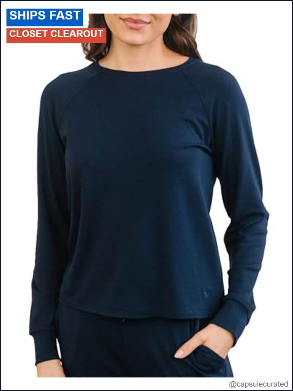 Viscose from Bamboo Crew Neck Pullover Sweater Relaxed Fit Women's